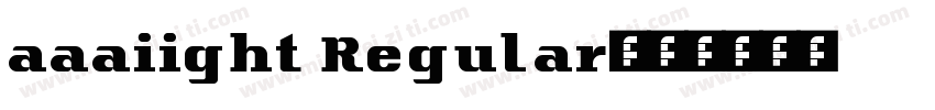 aaaiight Regular字体转换